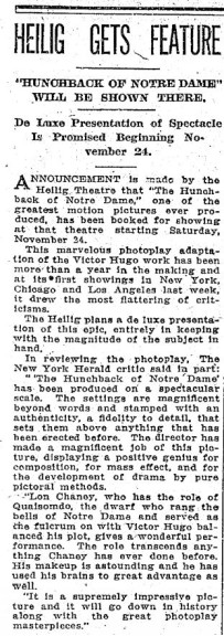 November 11, 1923 article