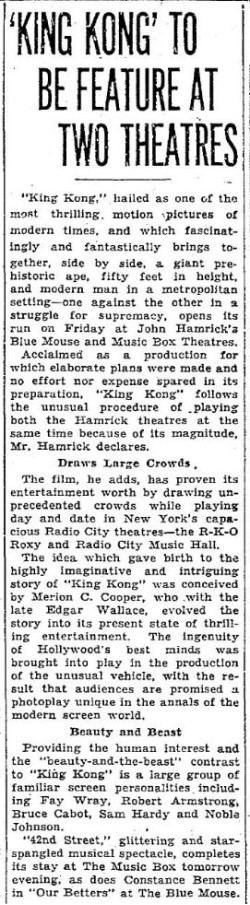 April 26, 1933 article