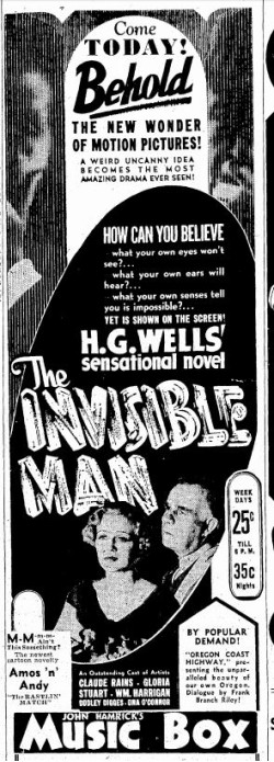 January 26, 1933 ad (Portland)