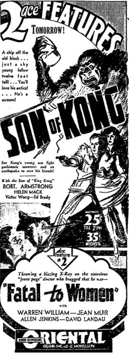 February 19, 1934 ad (Portland)