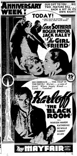 November 9, 1935 ad (Portland)