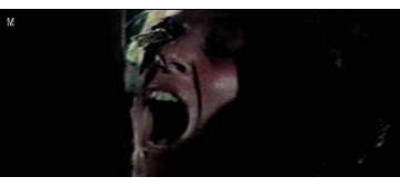 The splinter breaks away